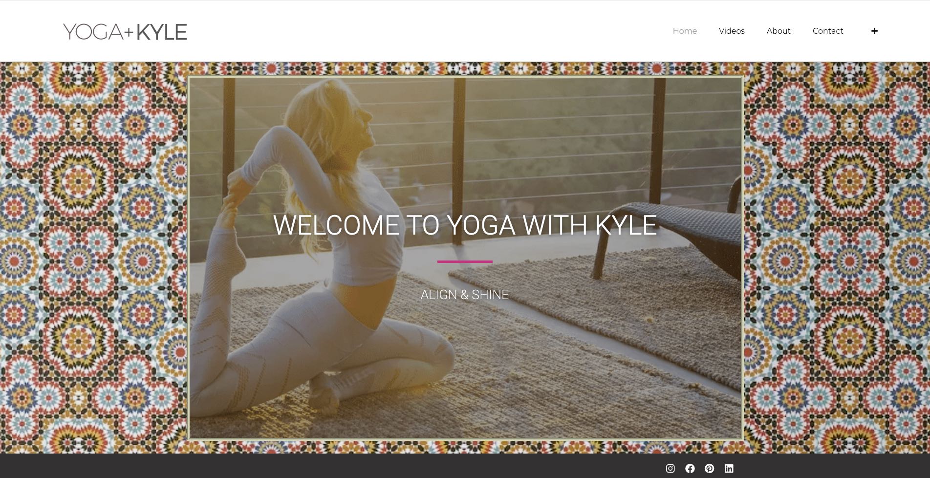 kyle lardner yoga website